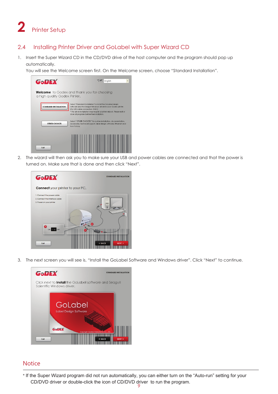 GoDEX EZ2250i series User Manual | Page 13 / 67