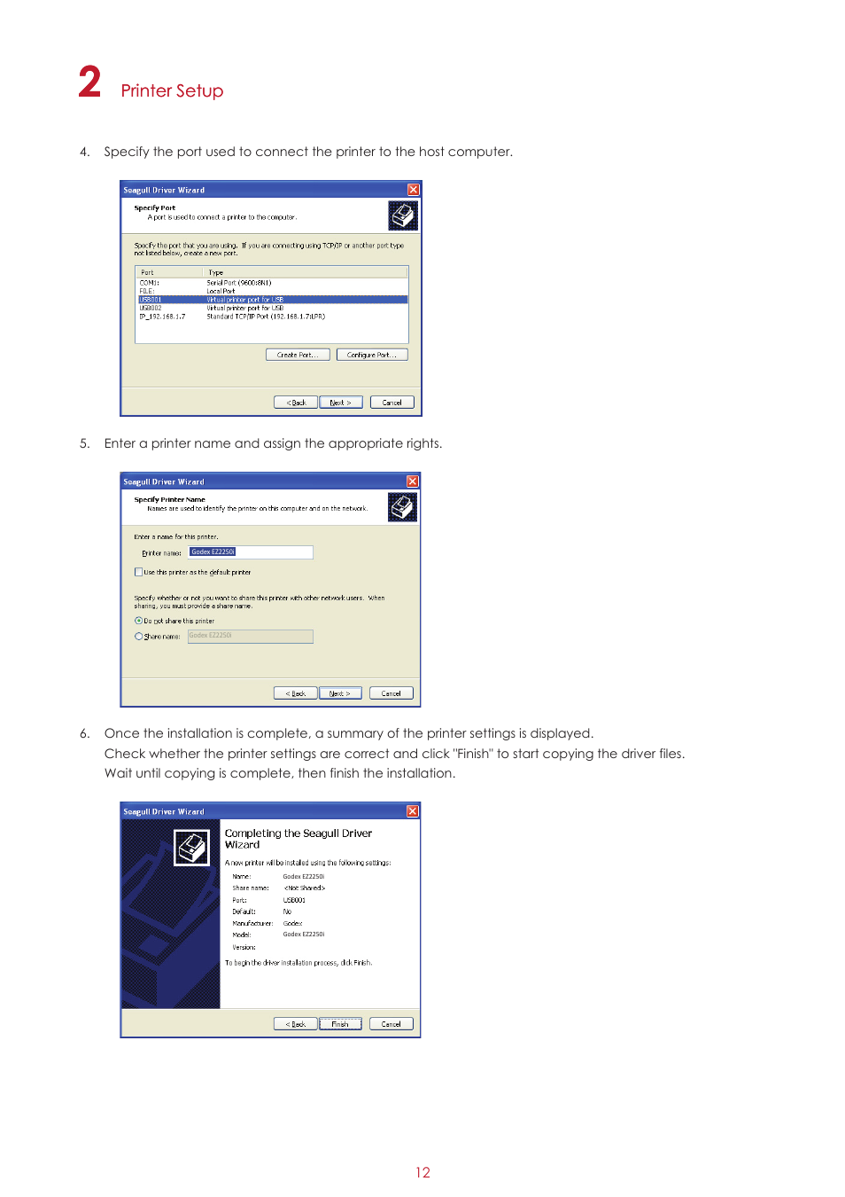 GoDEX EZ2250i series User Manual | Page 16 / 67