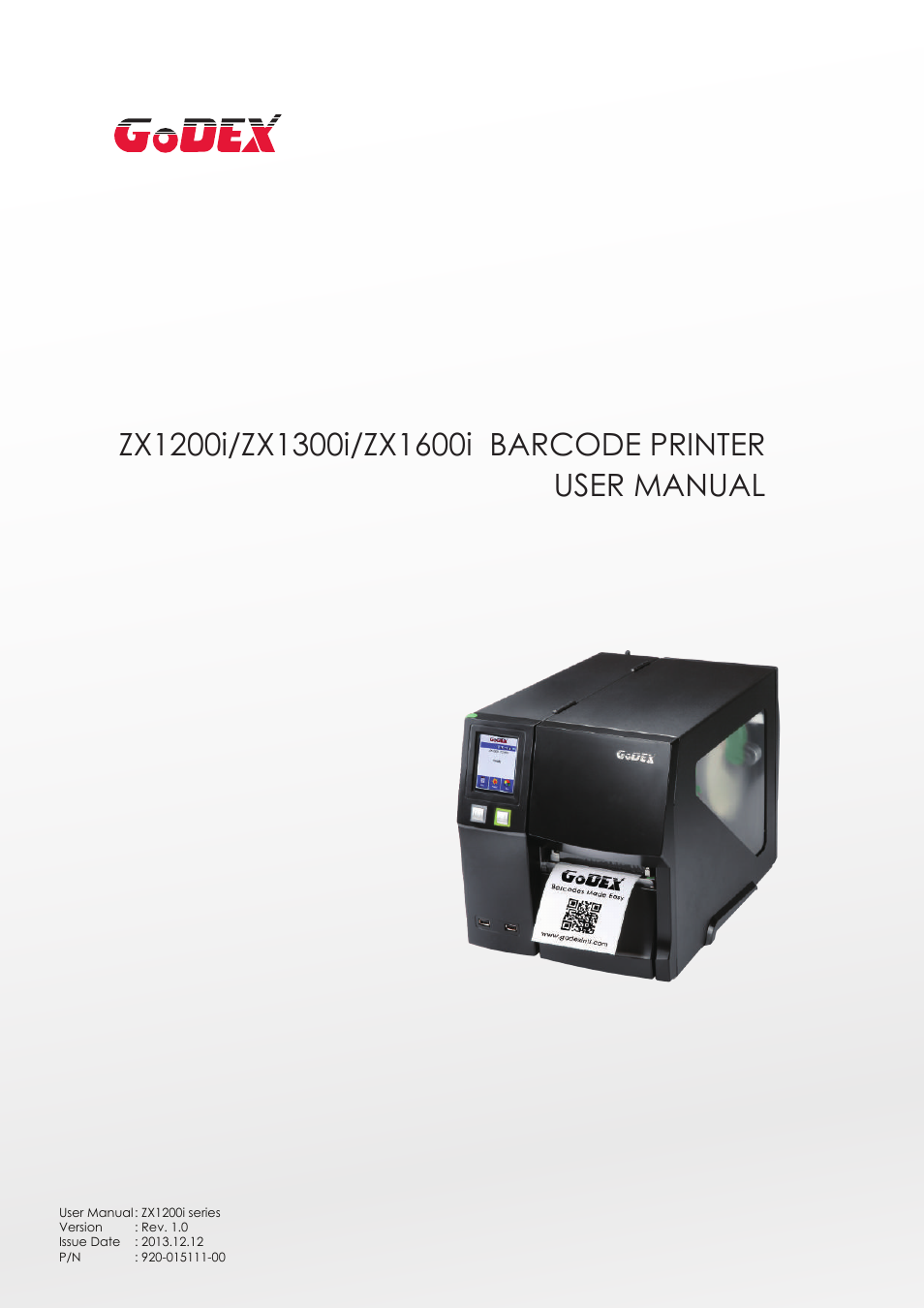 GoDEX ZX1000i series User Manual | 61 pages