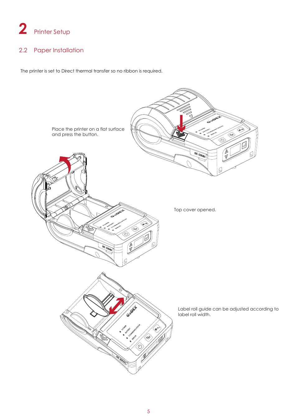 GoDEX MX30i User Manual | Page 9 / 34