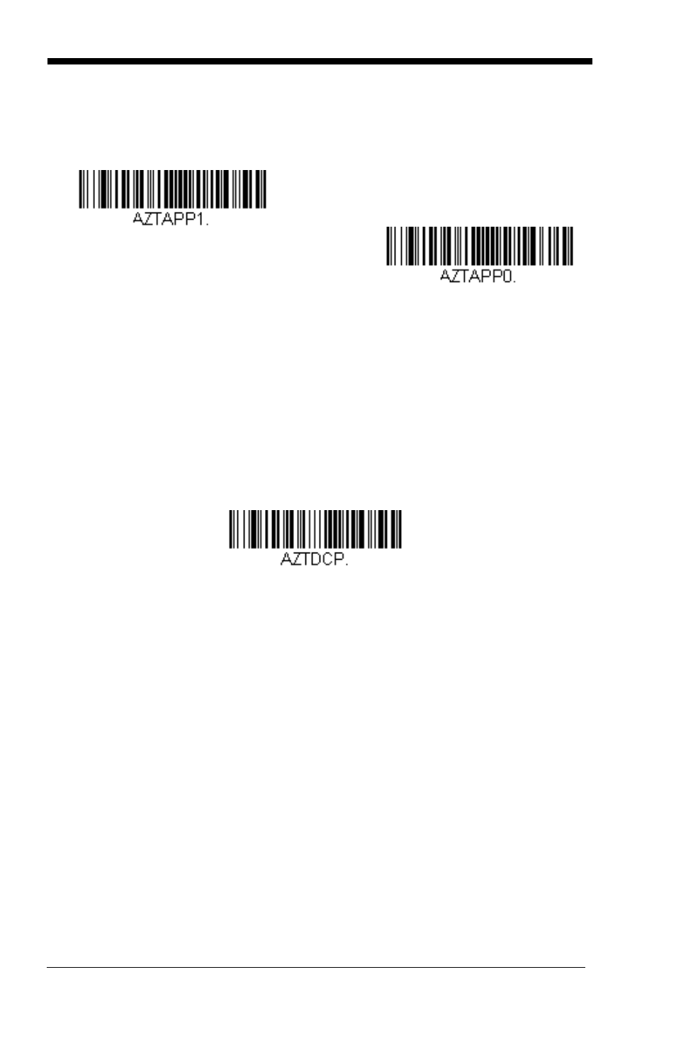 Aztec code page | GoDEX GS550 User Manual | Page 106 / 140