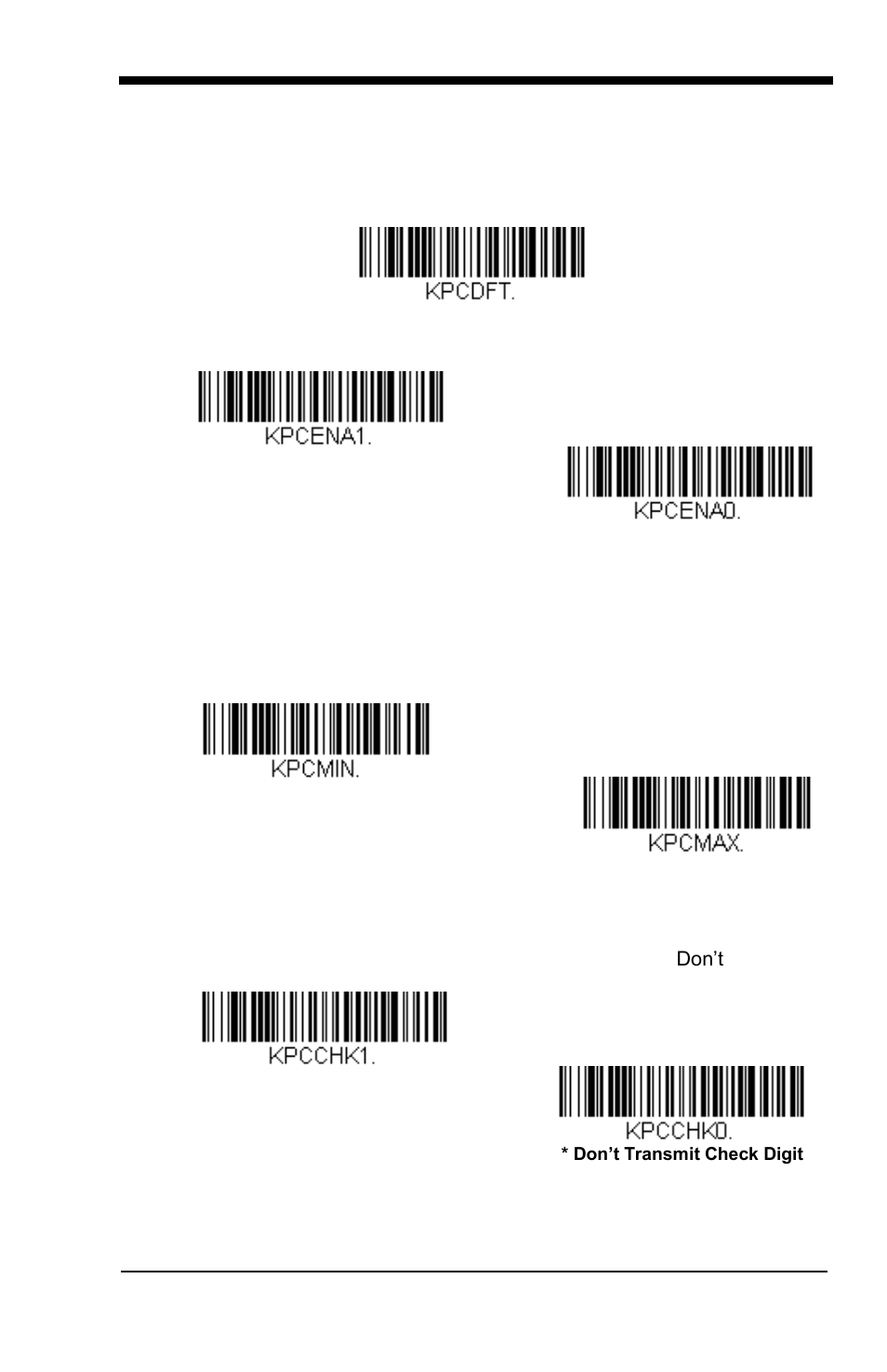 Korea post, Default all korea post settings, Korea post message length | Korea post check digit | GoDEX GS550 User Manual | Page 109 / 140