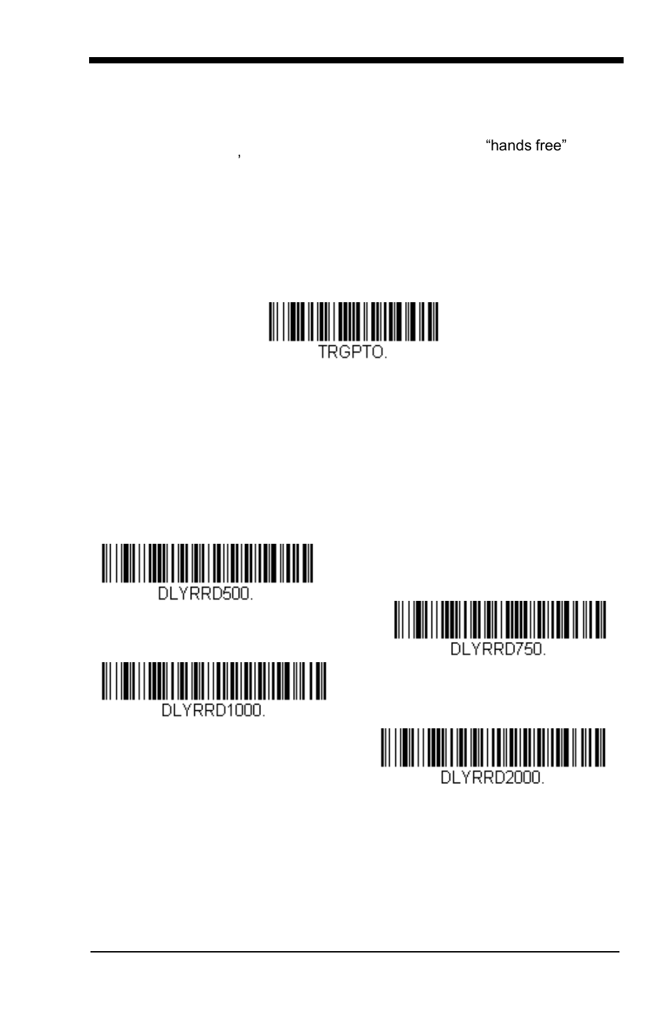 Hands free time-out, Reread delay | GoDEX GS550 User Manual | Page 39 / 140