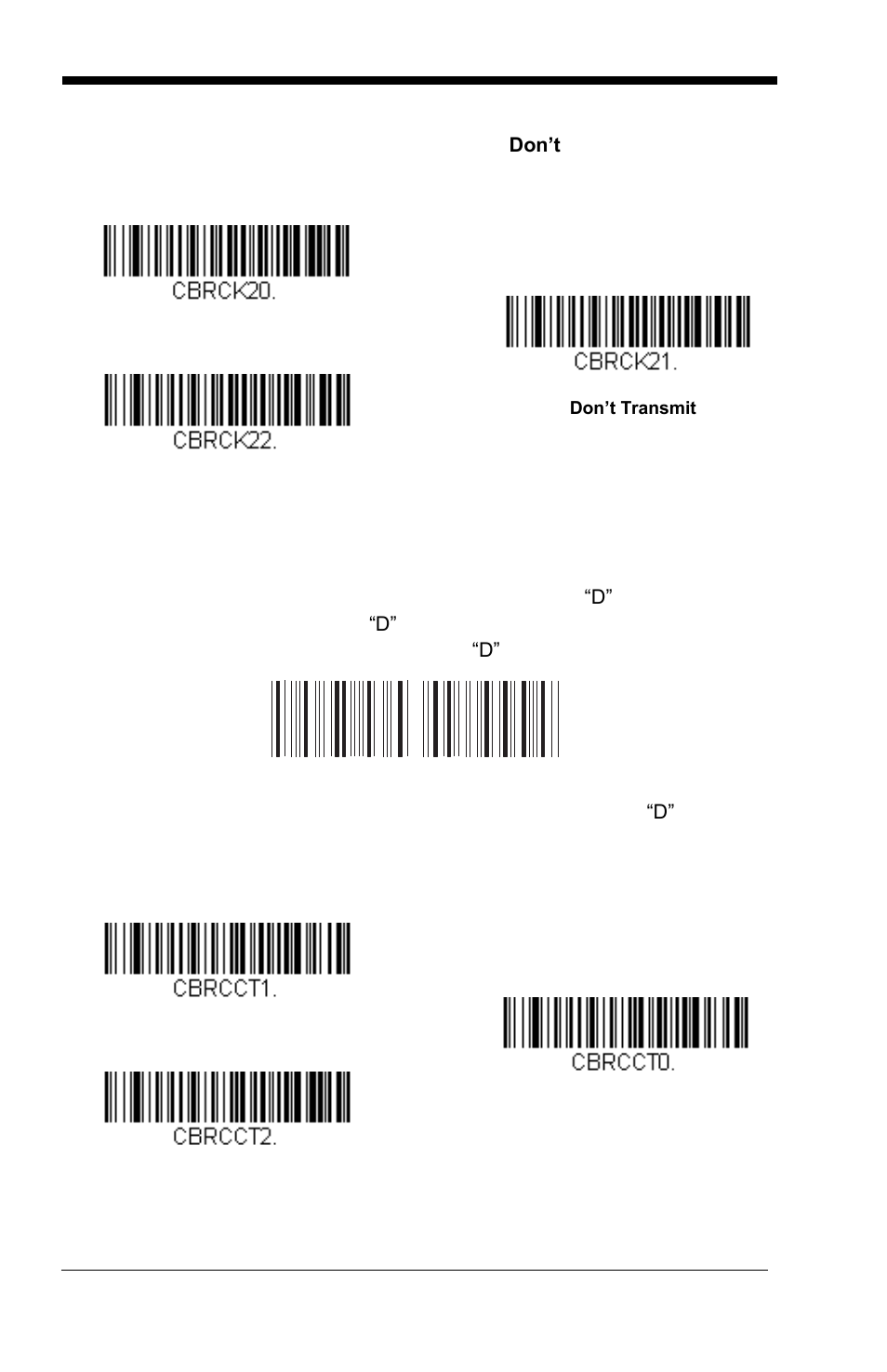 Codabar concatenation | GoDEX GS550 User Manual | Page 62 / 140