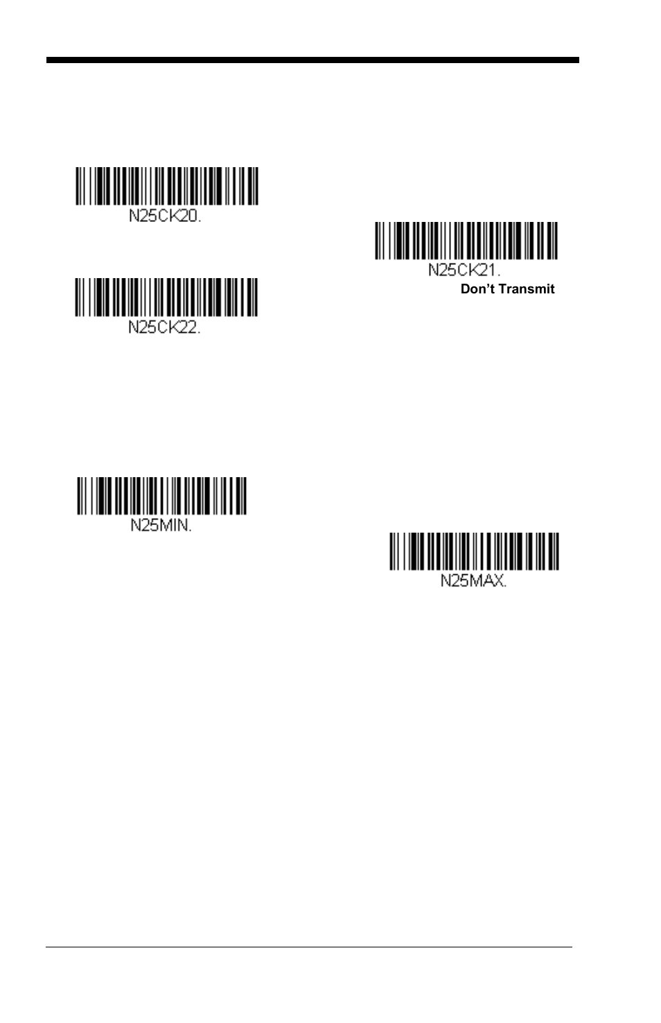 Nec 2 of 5 message length | GoDEX GS550 User Manual | Page 70 / 140