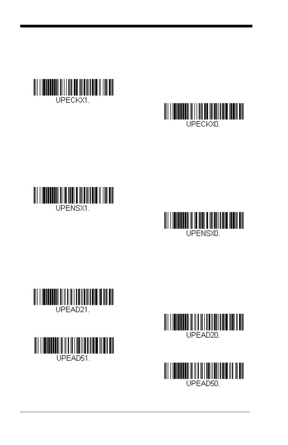 Upc-e0 check digit, Upc-e0 number system, Upc-e0 addenda | GoDEX GS550 User Manual | Page 84 / 140