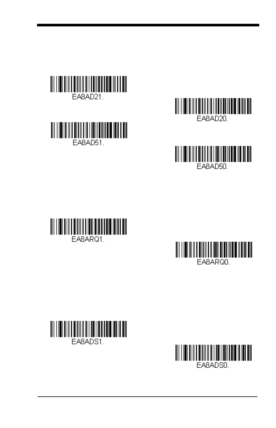 Ean/jan-8 addenda, Ean/jan-8 addenda required, Ean/jan-8 addenda separator | GoDEX GS550 User Manual | Page 89 / 140