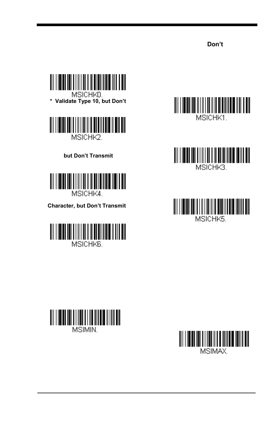 Msi message length | GoDEX GS550 User Manual | Page 91 / 140