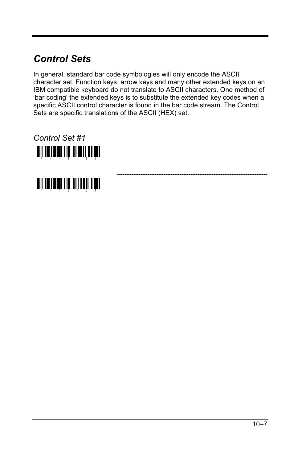 Control sets, Control set #1, Enable control set #1 | Disable control set #1 | GoDEX GS220 User Manual | Page 68 / 82