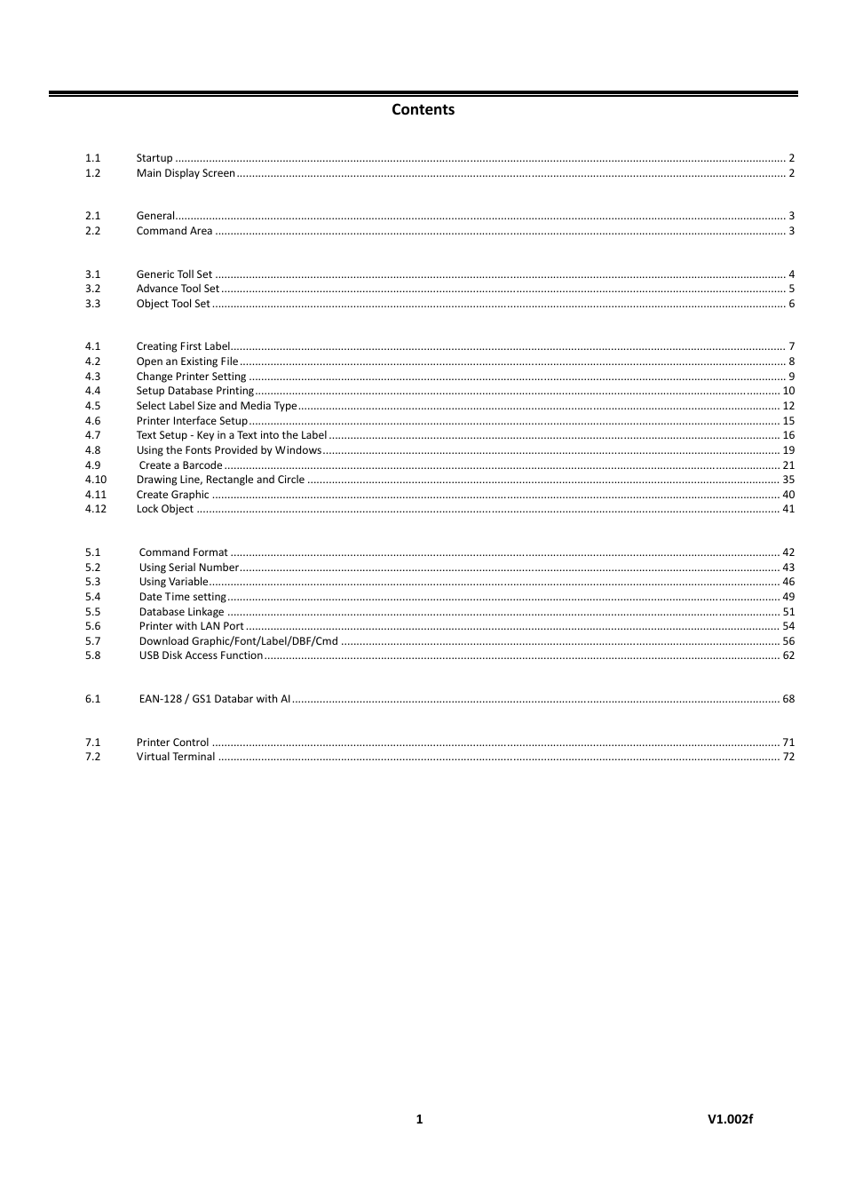 GoDEX GoLabel User Manual | 72 pages