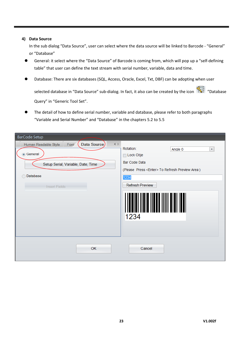 Golabel on-line help | GoDEX GoLabel User Manual | Page 23 / 72