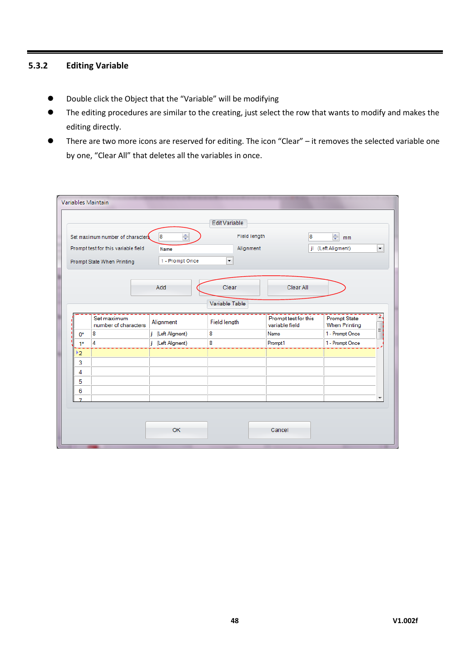 2 editing variable, Golabel on-line help | GoDEX GoLabel User Manual | Page 48 / 72