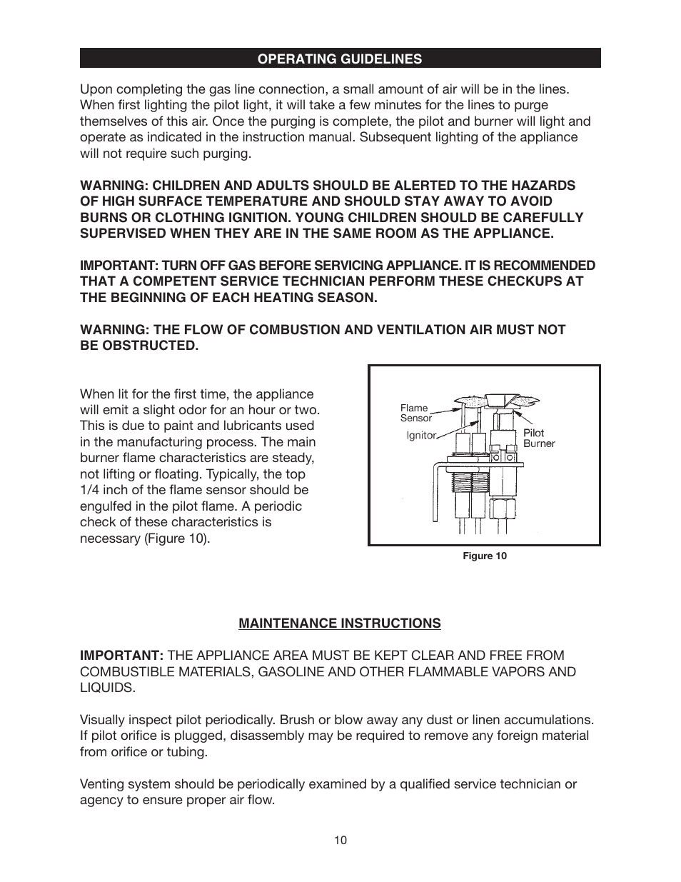 Golden Blount LFP4218TV Linear Fireplace User Manual | Page 10 / 16