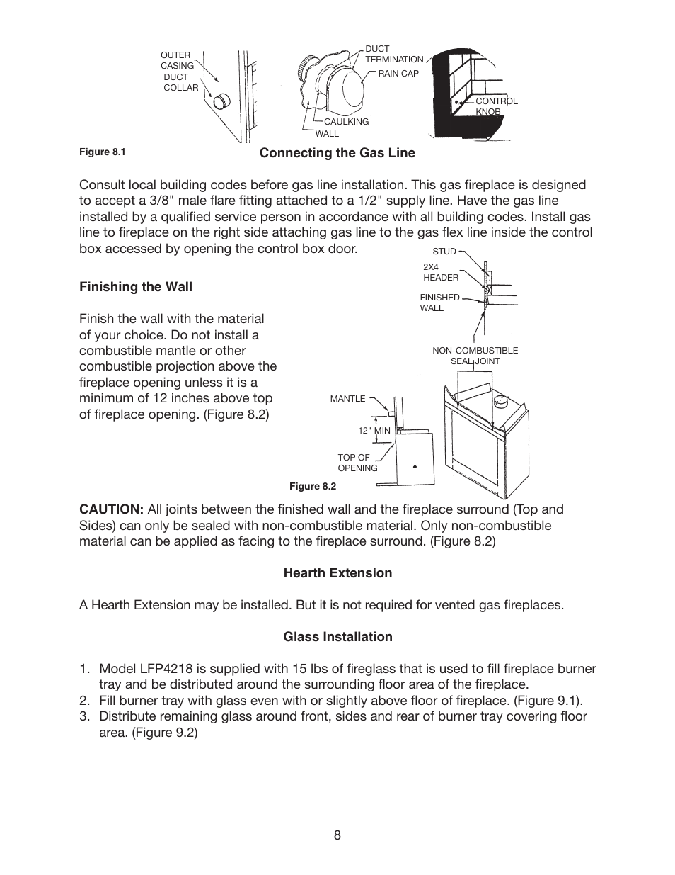 Golden Blount LFP4218TV Linear Fireplace User Manual | Page 8 / 16