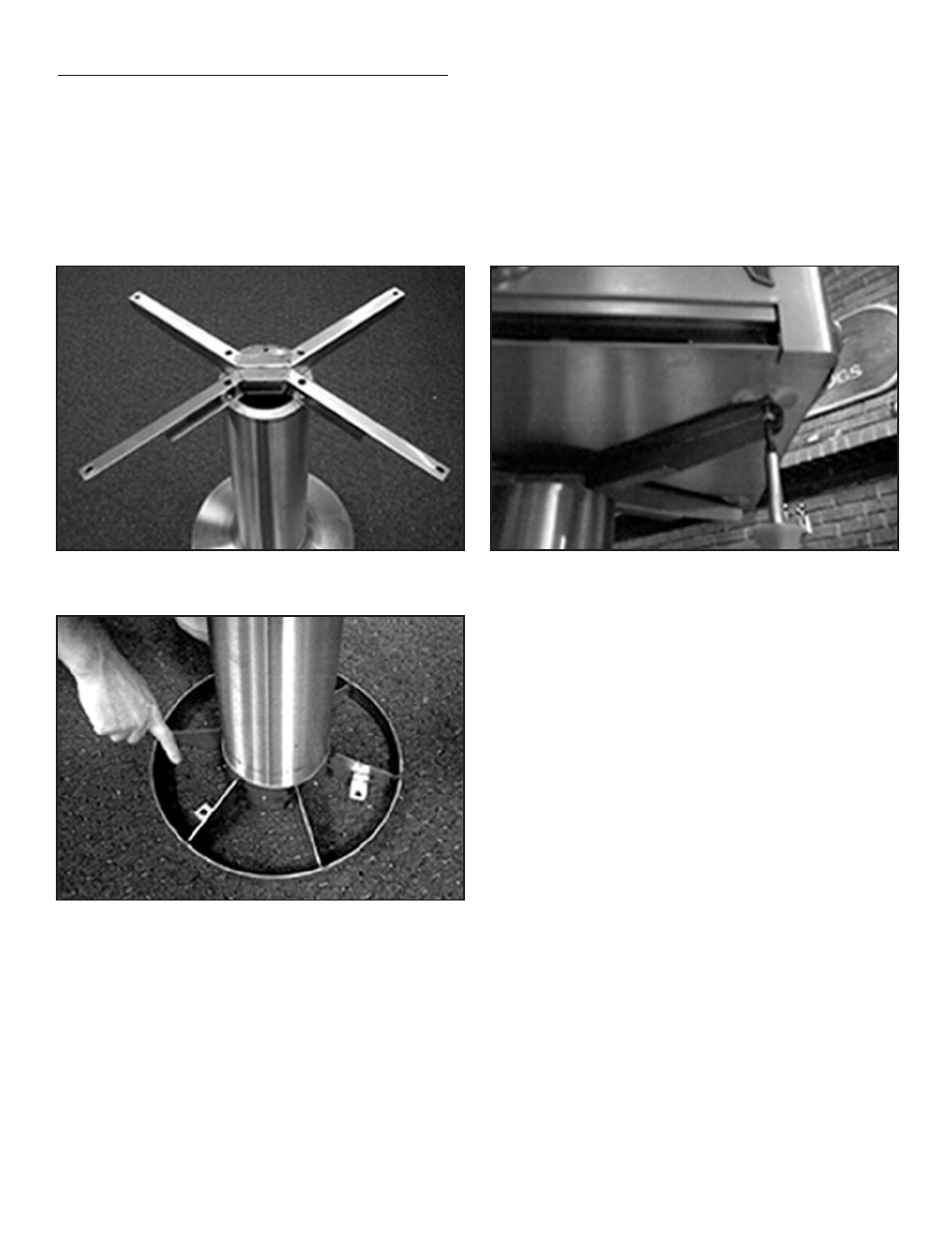 Optional pedestal base with shelves | Golden Blount Sizzler Jr User Manual | Page 3 / 9
