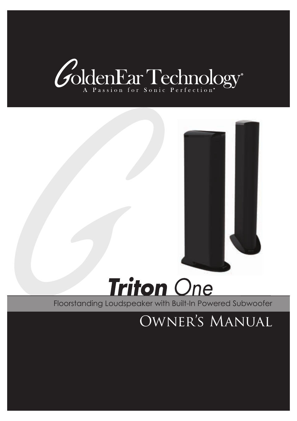 GoldenEar Triton One User Manual | 16 pages