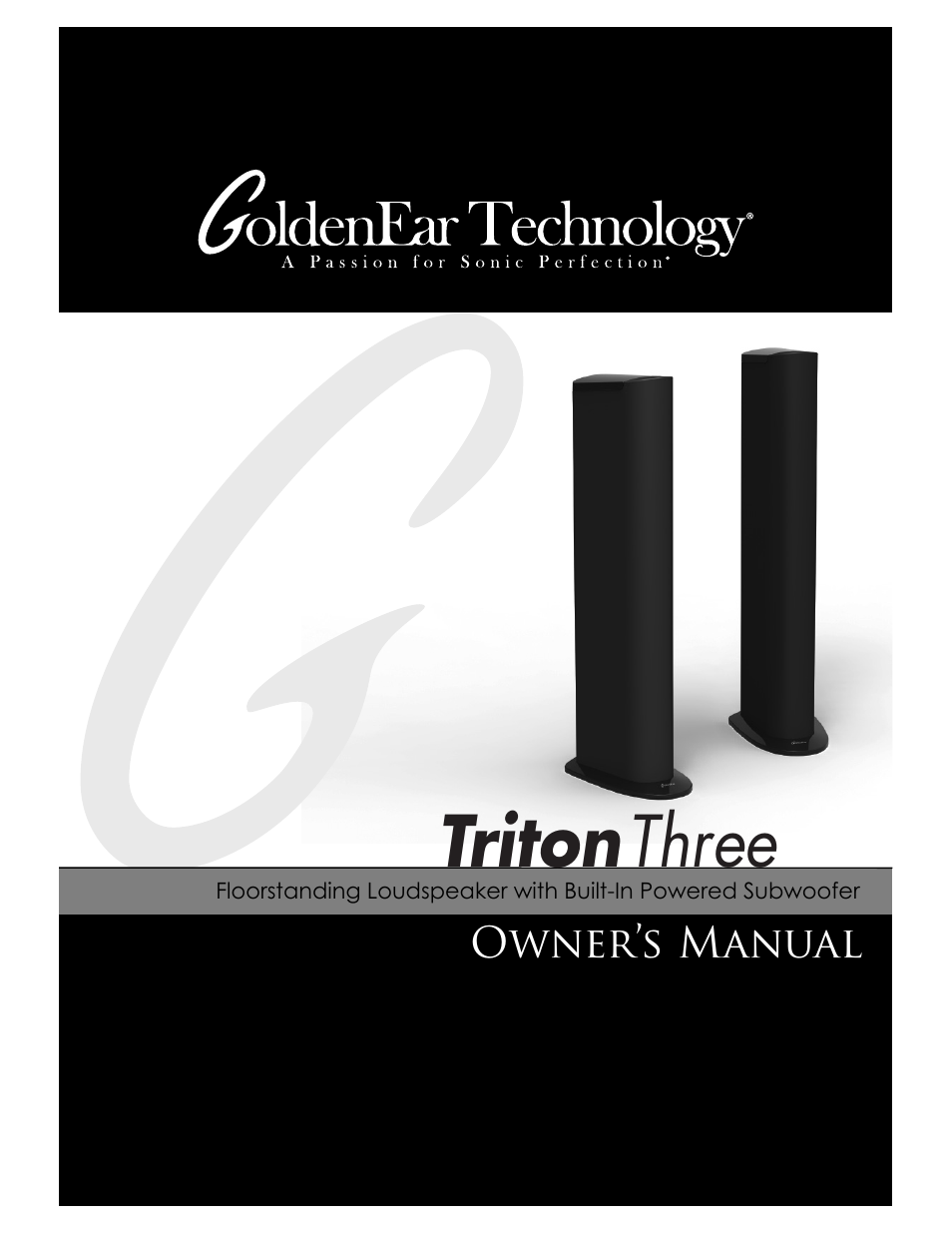 GoldenEar Triton Three User Manual | 16 pages