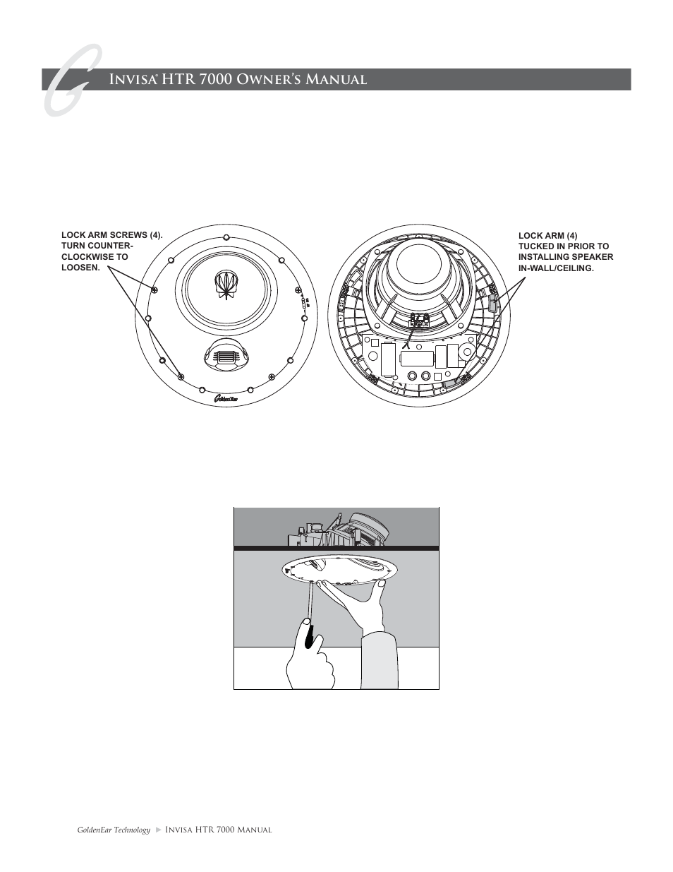 Invisa® htr 7000 owner’s manual | GoldenEar Invisa HTR 7000 User Manual | Page 10 / 16