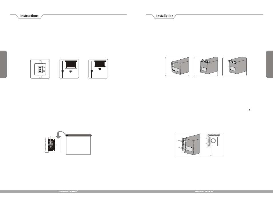 Т³гж 3 | Grandview LS-M(Large-Stage Motorized Screen with Wood Casing) User Manual | Page 3 / 4