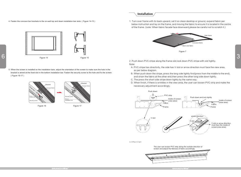 Installation | Grandview LF-PH(Concave Perm-Fixed Series) User Manual | Page 5 / 6