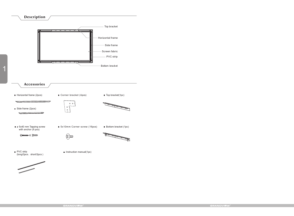 Grandview LF-PU(Large-Flat Series 3D) User Manual | Page 2 / 6