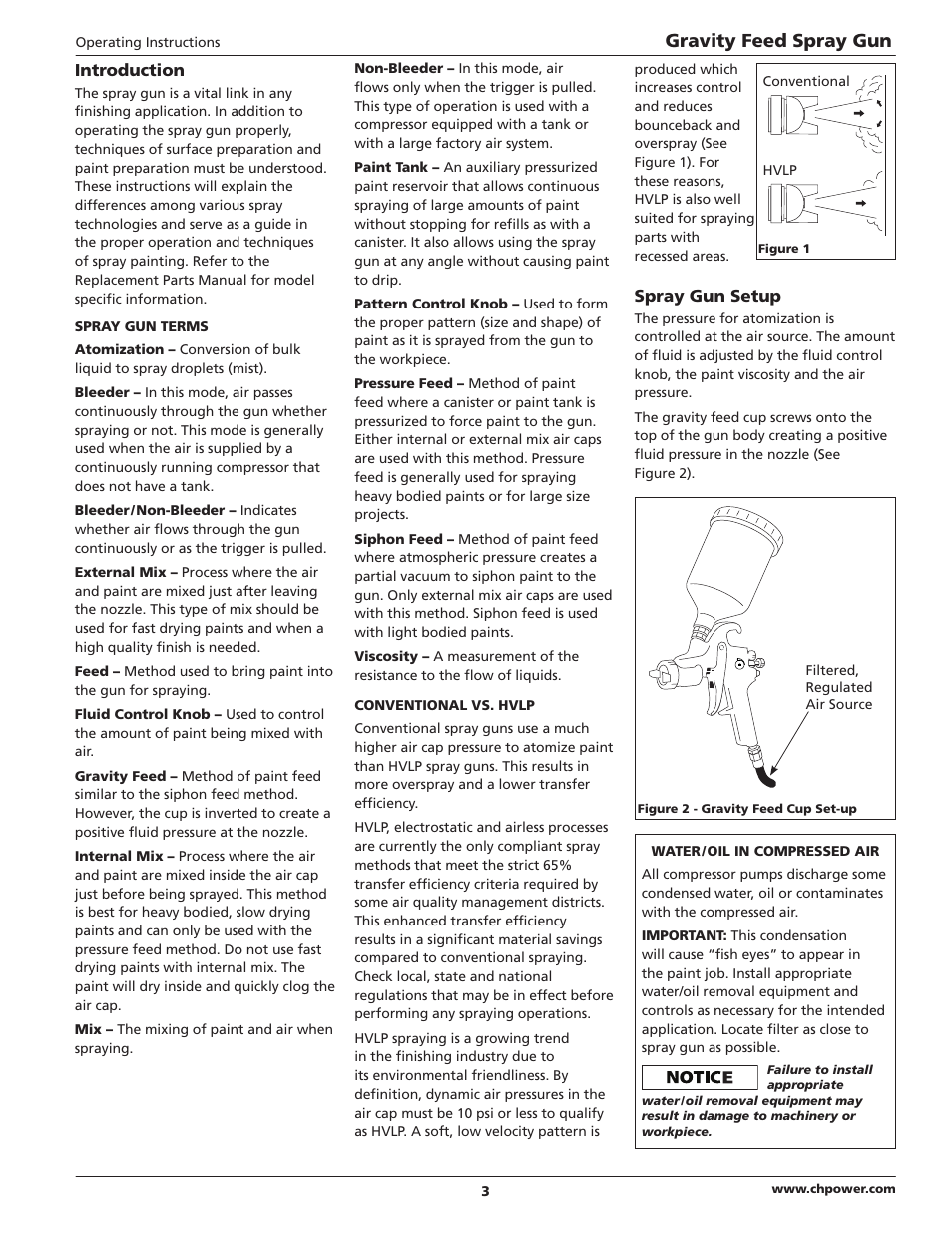 Gravity feed spray gun | Campbell Hausfeld DH5700 User Manual | Page 3 / 24