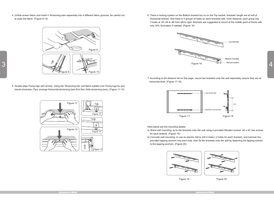 Grandview LF-PU(Large-Flat Prestige 80 mm Series) User Manual | Page 4 / 4
