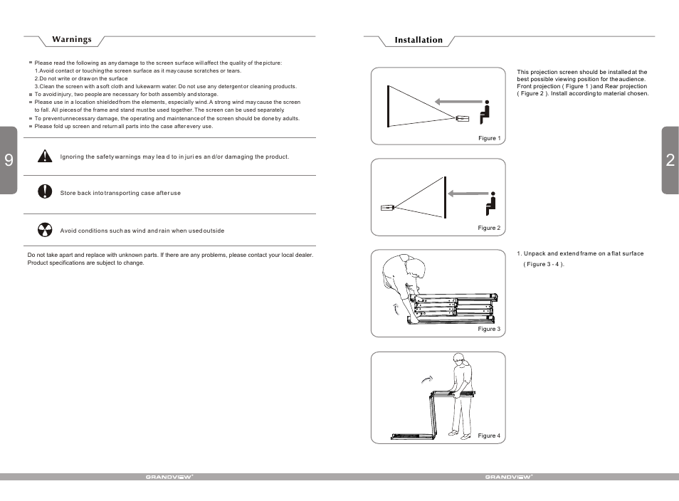 Т³гж 3 | Grandview LS-Z(Super Mobile Series up to 200 inches) User Manual | Page 3 / 6