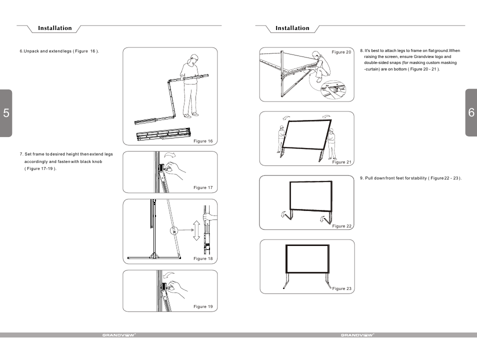 Т³гж 6 | Grandview LS-Z(Super Mobile Series up to 200 inches) User Manual | Page 6 / 6