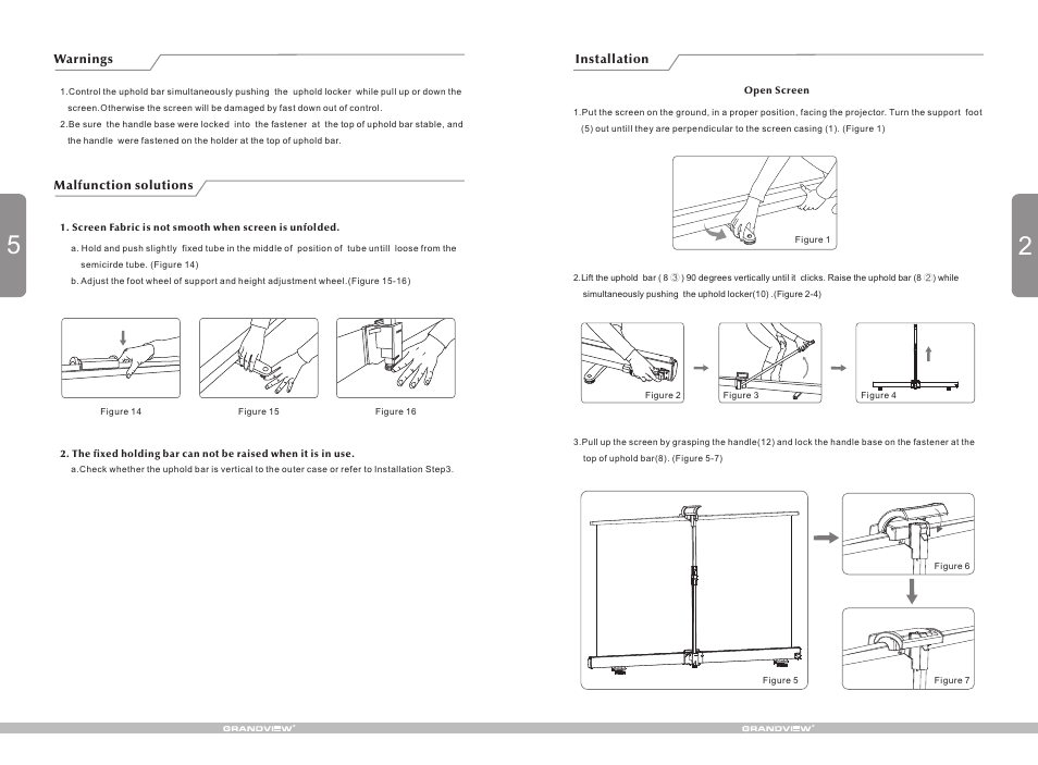 Grandview CB-U(Portable Pull-Up Series) User Manual | Page 3 / 4