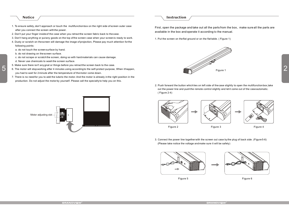 Т³гж 3 | Grandview CB-UM(Motorized Floor-Up Series) User Manual | Page 3 / 4