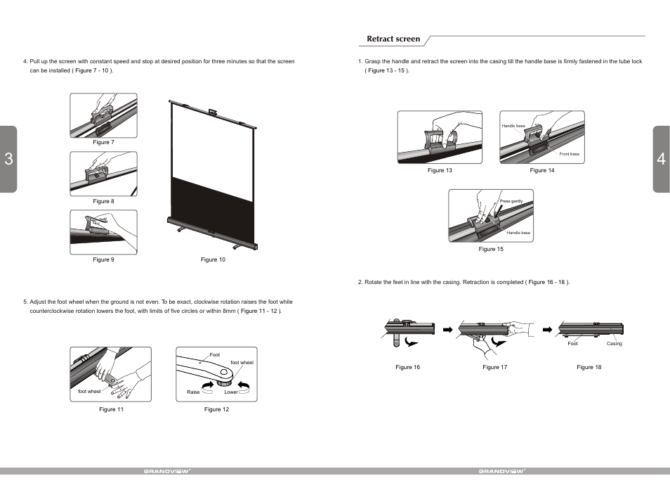 Т³гж 4 | Grandview CB-UX(Portable Self-Stand Series) User Manual | Page 4 / 4