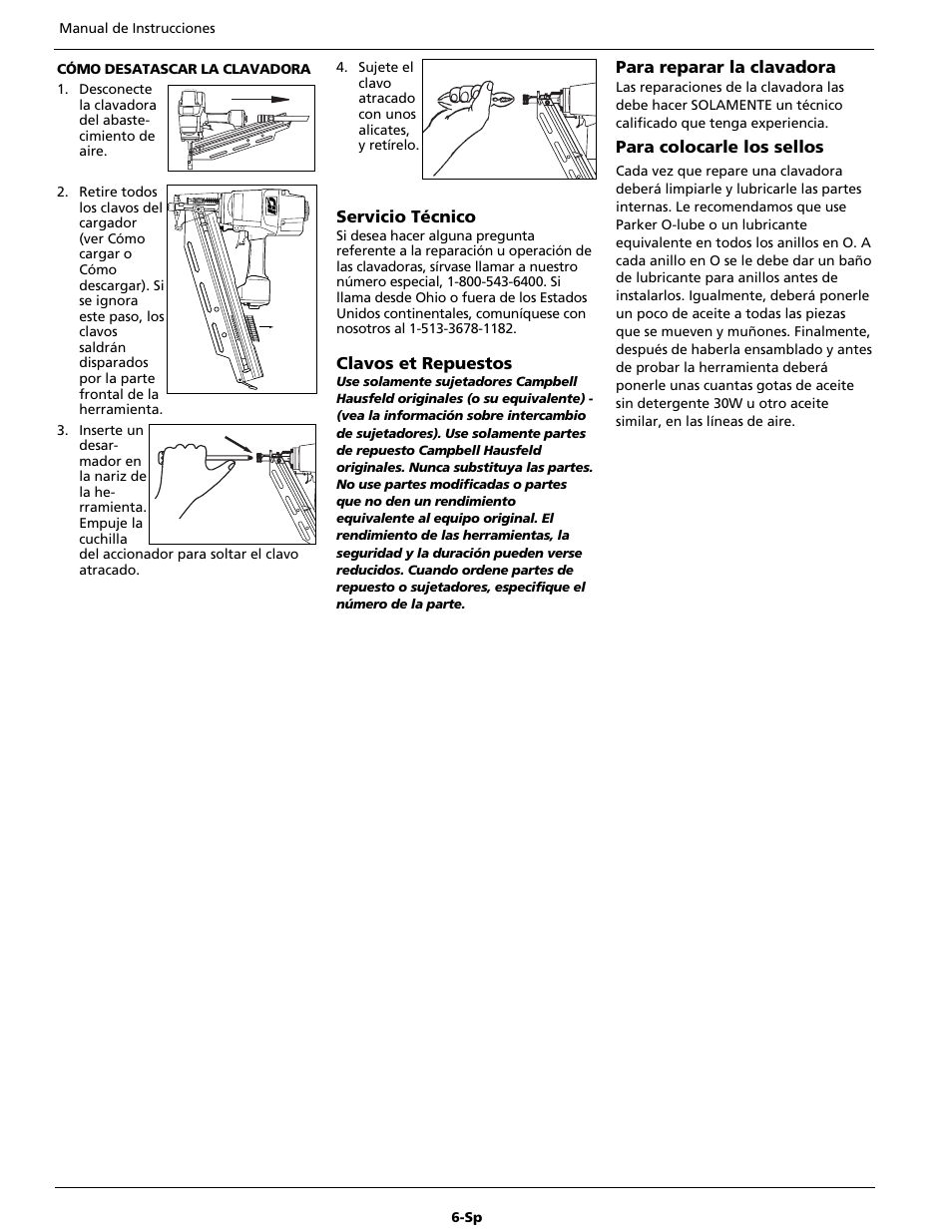 Campbell Hausfeld JB3495 User Manual | Page 22 / 24