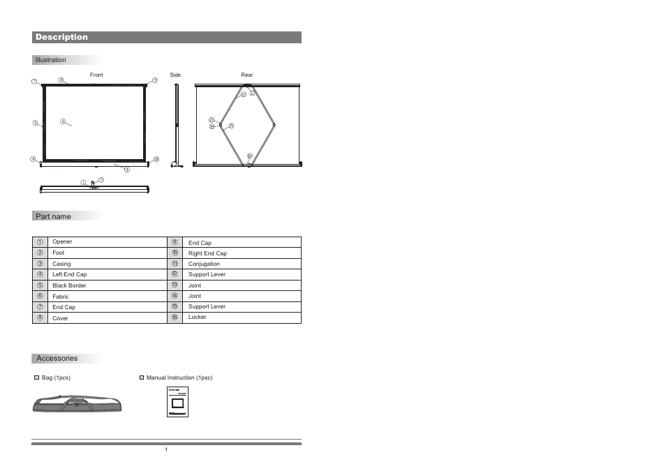 Description | Grandview PT-U(U Work) User Manual | Page 2 / 4