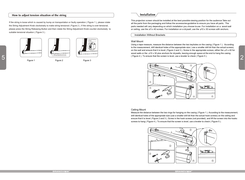 Т³гж 3 | Grandview LF-M(Elegant Tab-Tension Motorized) User Manual | Page 3 / 4