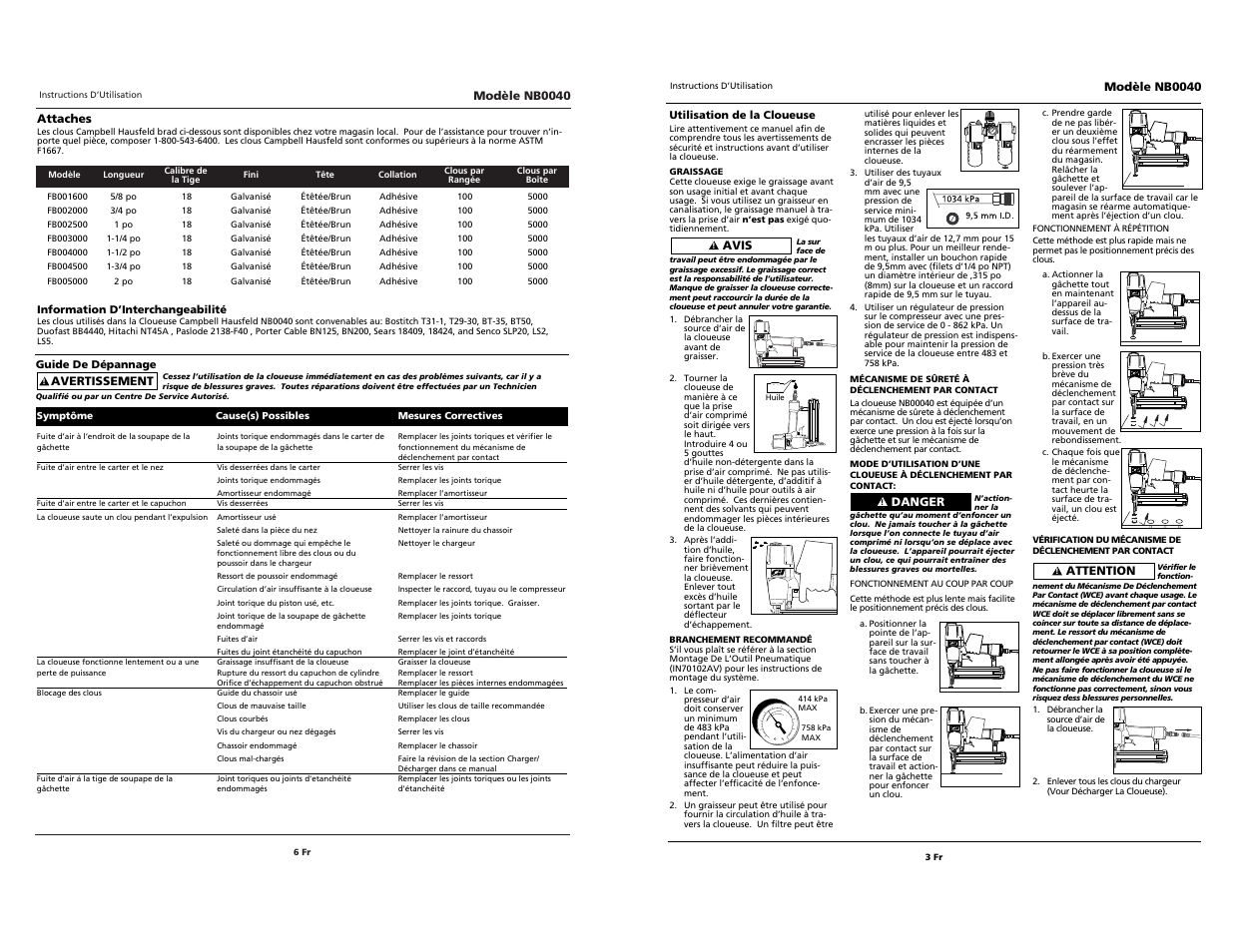 Campbell Hausfeld BRAD NB0040 User Manual | Page 12 / 20