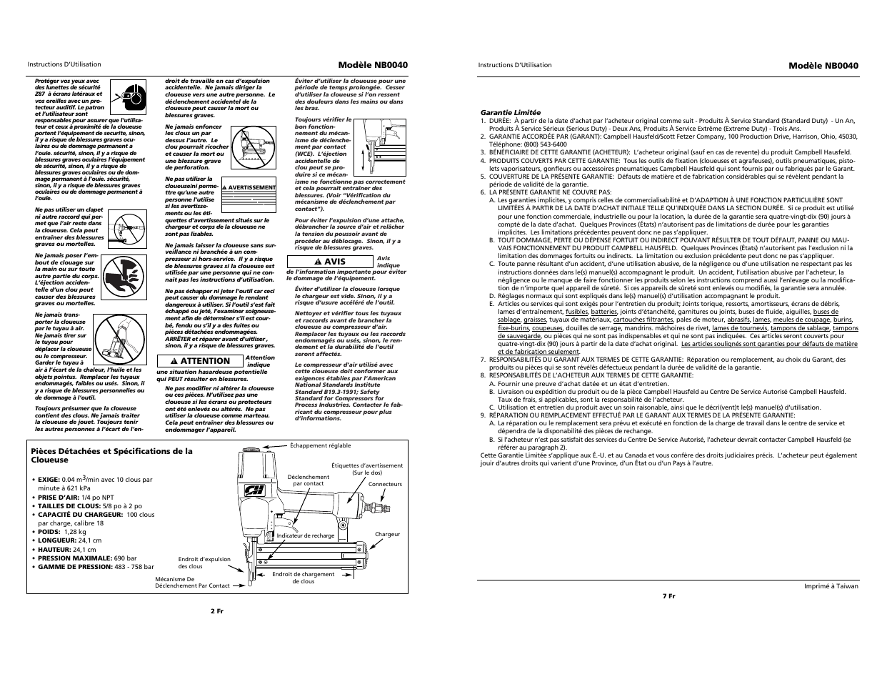 Campbell Hausfeld BRAD NB0040 User Manual | Page 13 / 20