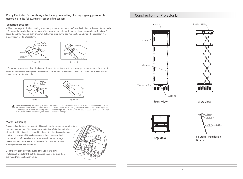 Construction for projector lift | Grandview GPCK-MA User Manual | Page 5 / 10