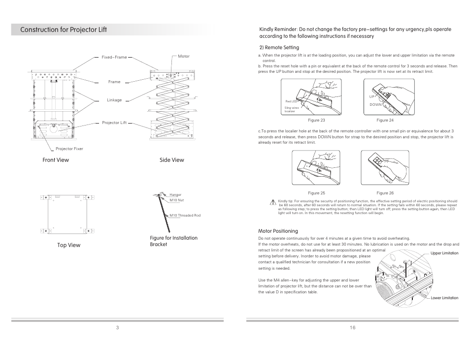 Construction for projector lift | Grandview GPCK-MB User Manual | Page 4 / 10