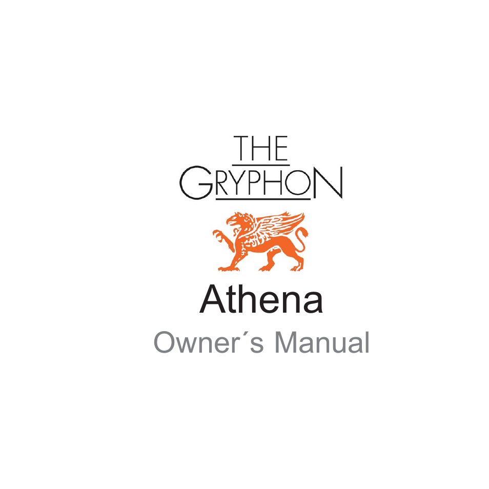 Gryphon Athena User Manual | 17 pages