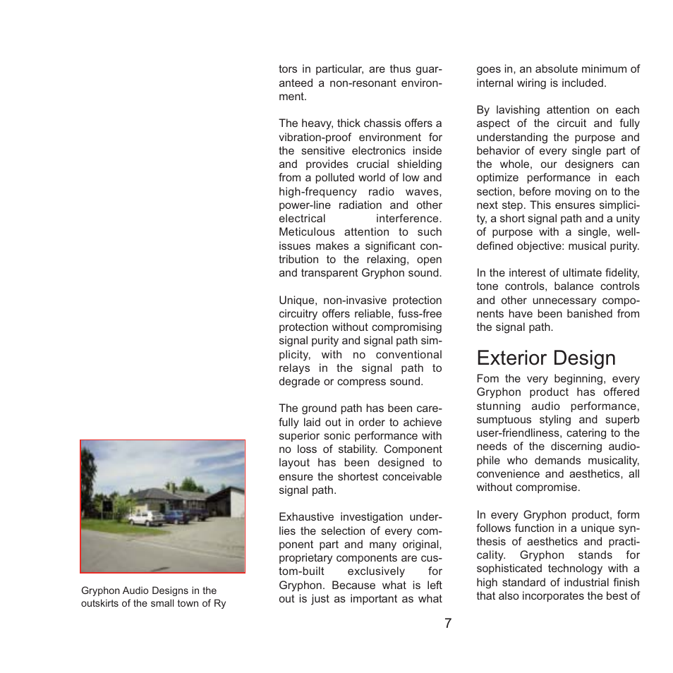 Exterior design | Gryphon Scorpio User Manual | Page 7 / 12