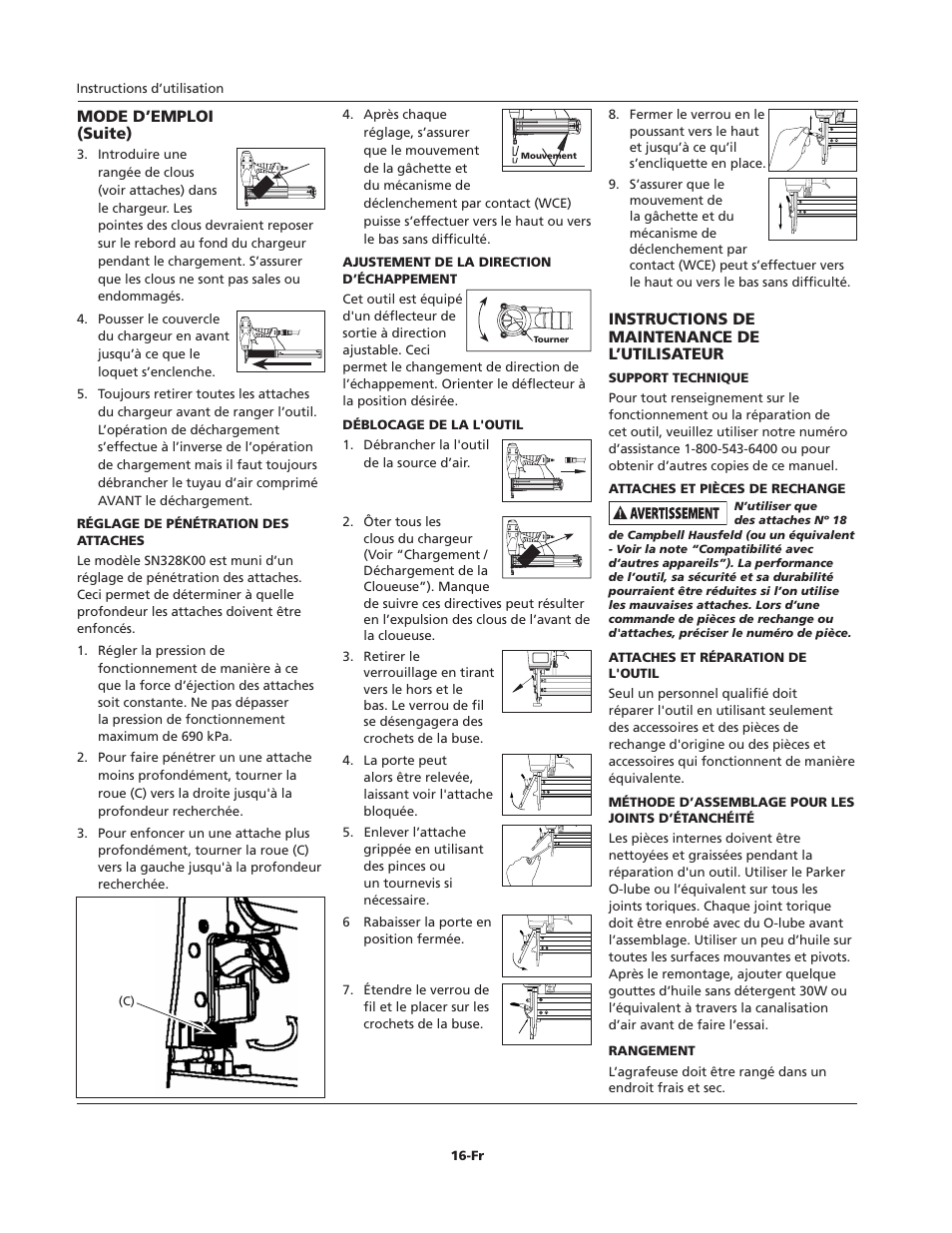 Campbell Hausfeld IFN00300 User Manual | Page 16 / 32