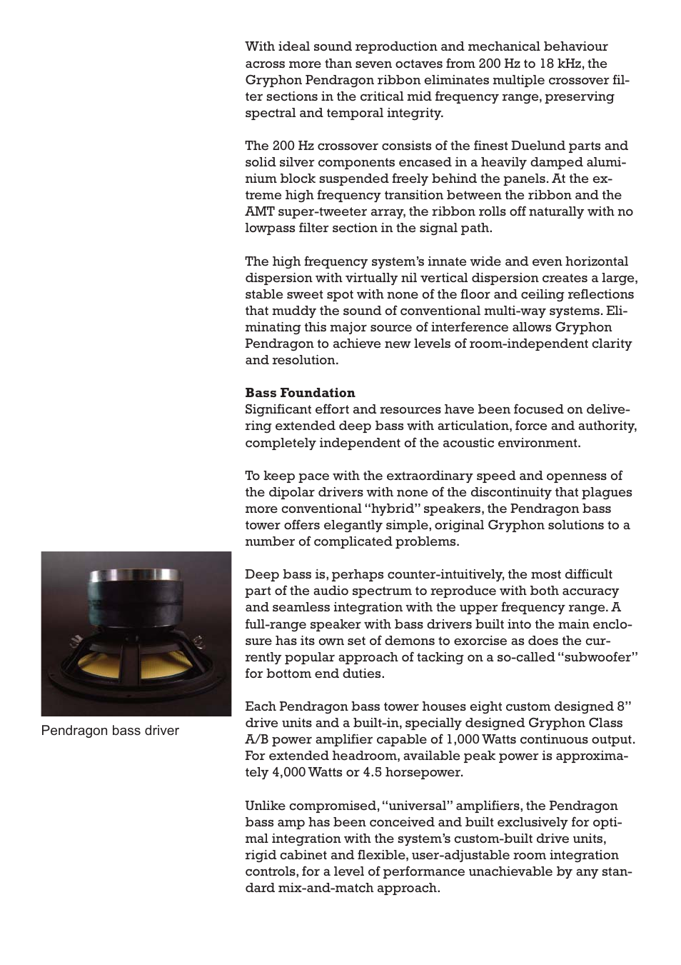 Gryphon Pendragon User Manual | Page 9 / 21