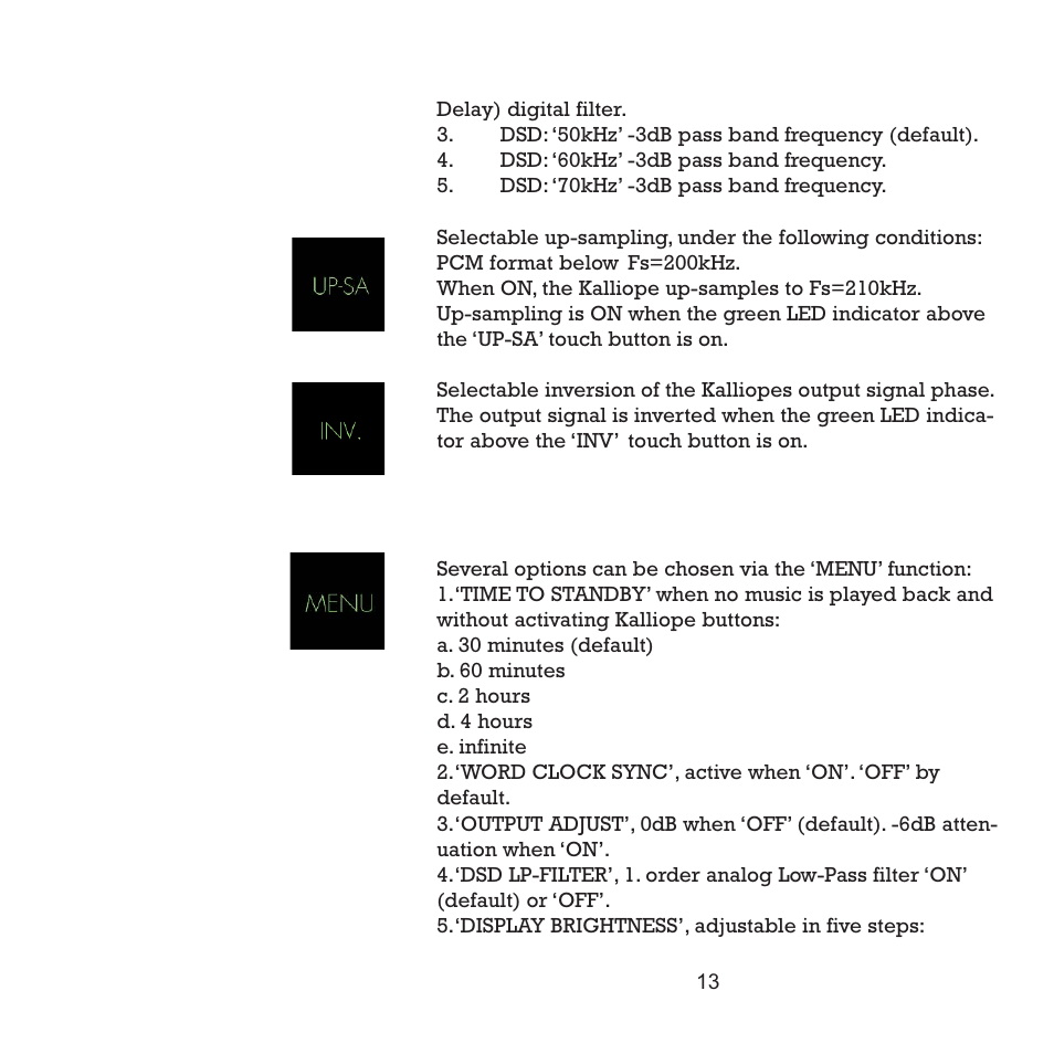 Gryphon Kalliope User Manual | Page 13 / 18