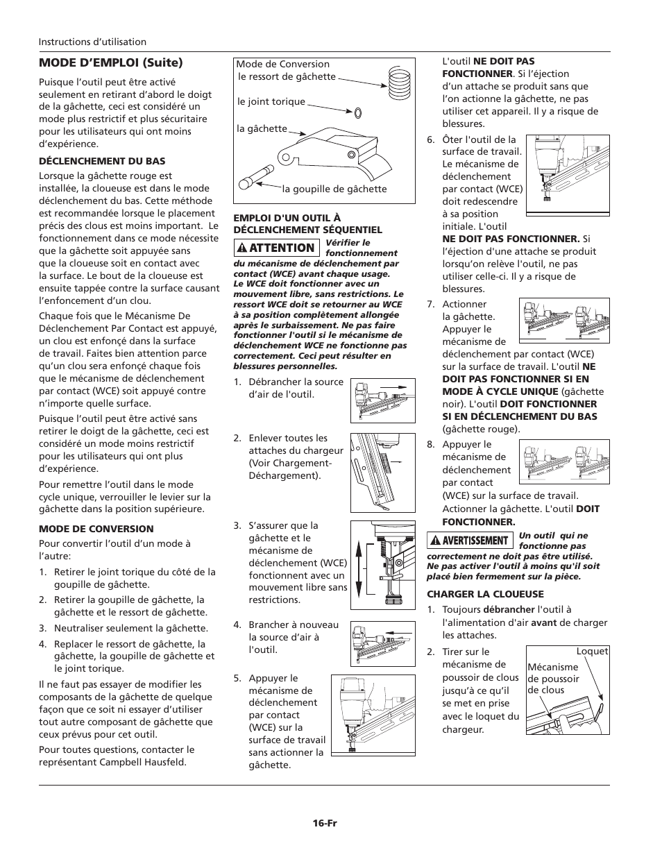 Campbell Hausfeld IN715703AV User Manual | Page 16 / 32