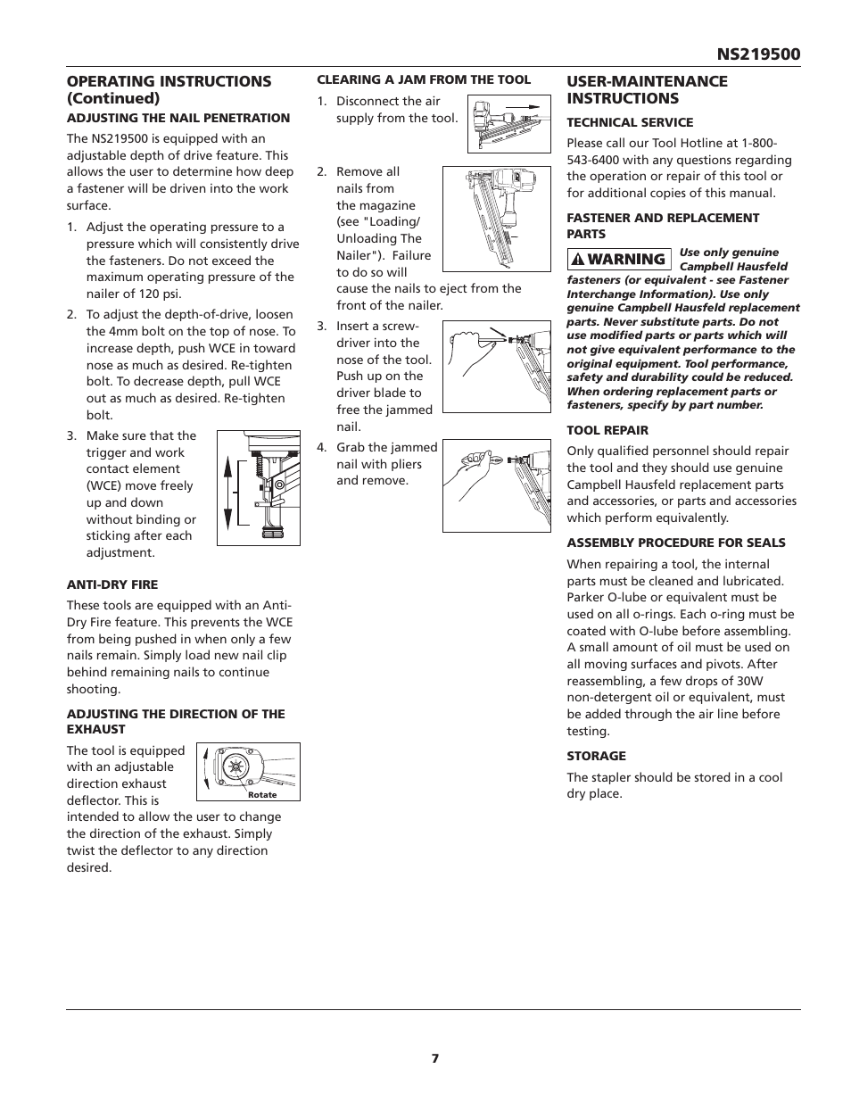 Campbell Hausfeld IN715703AV User Manual | Page 7 / 32