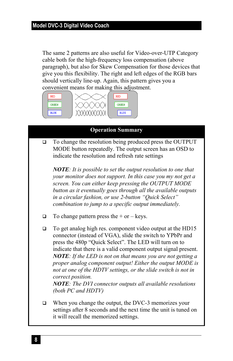 Hall Research DVC-3 User Manual | Page 10 / 16