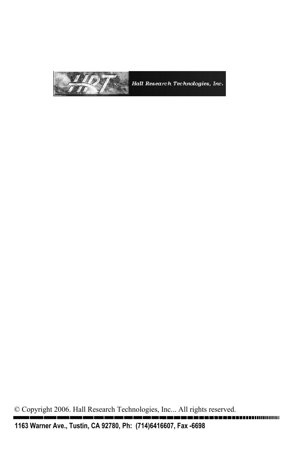 Hall Research DVC-3 User Manual | Page 16 / 16