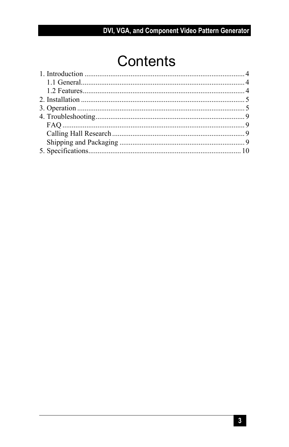 Hall Research DVC-3 User Manual | Page 5 / 16