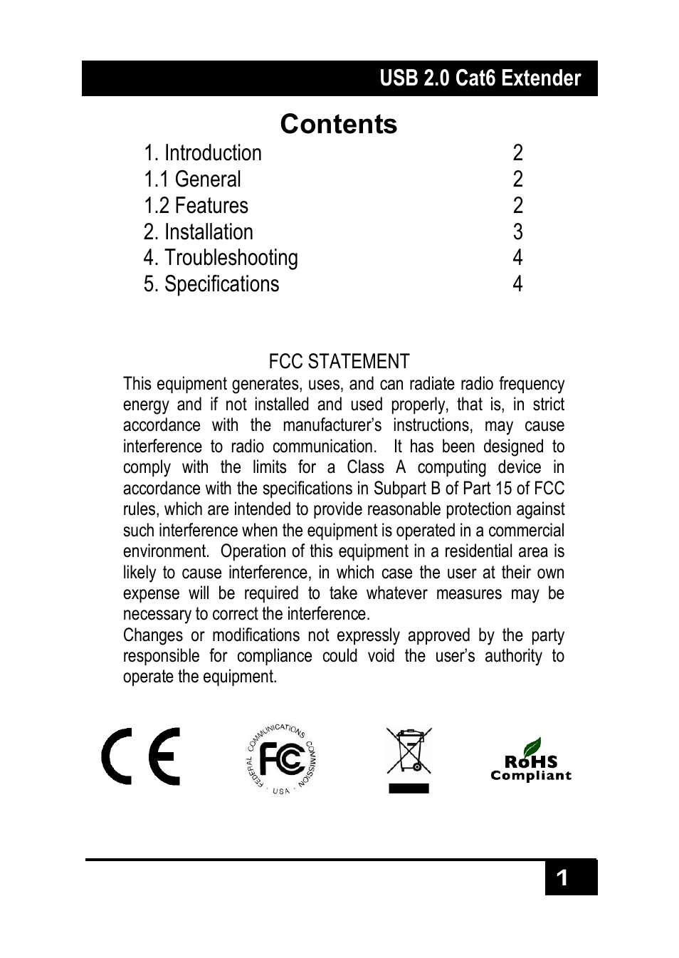 Hall Research U2-160 User Manual | Page 3 / 8